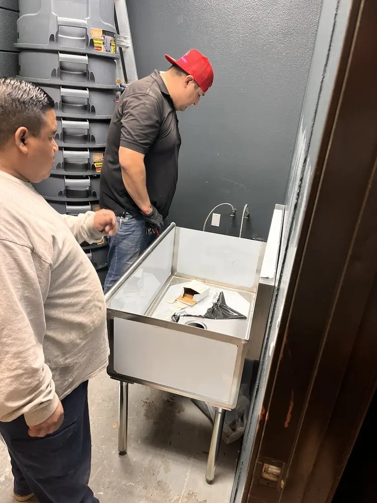 Commercial plumbing and sink installation in Wildwood